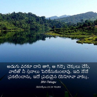 Picture 03 - యెహెజ్కేలు 23:34 TELIRV - అడుగు వరకూ దాని - Bible Verse Picture