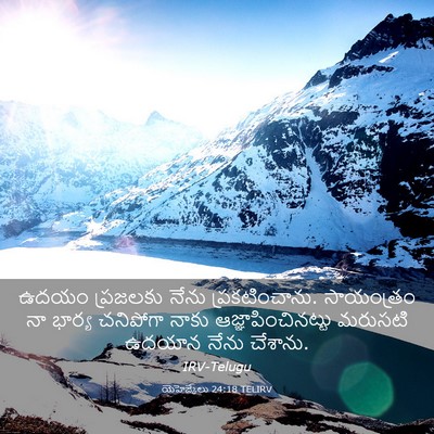 Picture 03 - యెహెజ్కేలు 24:18 TELIRV - ఉదయం ప్రజలకు నేను - Bible Verse Picture