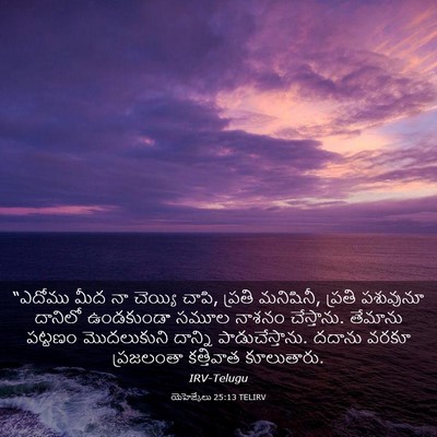 Picture 03 - యెహెజ్కేలు 25:13 TELIRV - “ఎదోము మీద నా - Bible Verse Picture