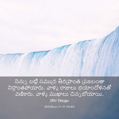 Picture 03 - యెహెజ్కేలు 27:35 TELIRV - నిన్ను బట్టి - Bible Verse Picture