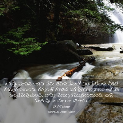 Picture 03 - యెహెజ్కేలు 30:18 TELIRV - ఐగుప్తు మోపిన - Bible Verse Picture