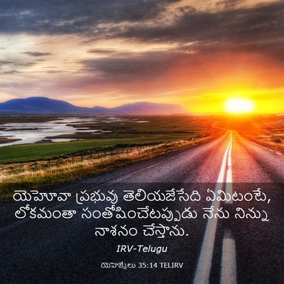Picture 03 - యెహెజ్కేలు 35:14 TELIRV - యెహోవా ప్రభువు - Bible Verse Picture