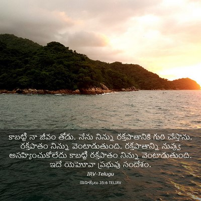 Picture 03 - యెహెజ్కేలు 35:6 TELIRV - కాబట్టి నా జీవం - Bible Verse Picture
