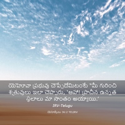 Picture 03 - యెహెజ్కేలు 36:2 TELIRV - యెహోవా ప్రభువు - Bible Verse Picture