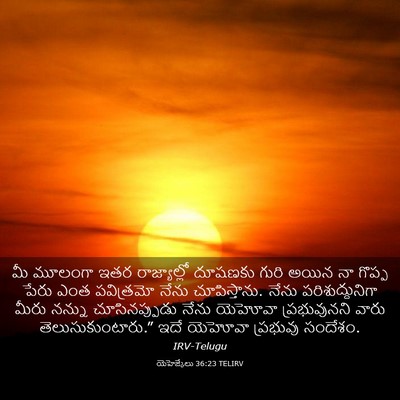 Picture 03 - యెహెజ్కేలు 36:23 TELIRV - మీ మూలంగా ఇతర - Bible Verse Picture