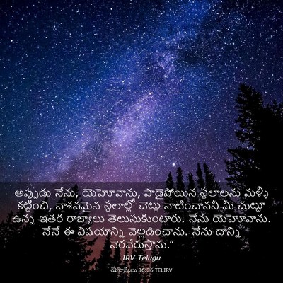 Picture 03 - యెహెజ్కేలు 36:36 TELIRV - అప్పుడు నేను, - Bible Verse Picture