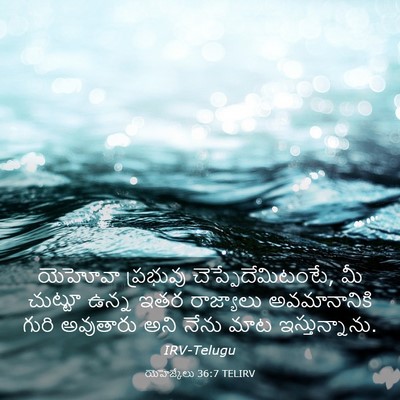 Picture 03 - యెహెజ్కేలు 36:7 TELIRV - యెహోవా ప్రభువు - Bible Verse Picture
