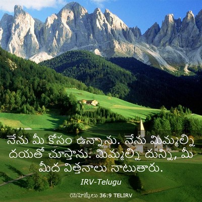 Picture 03 - యెహెజ్కేలు 36:9 TELIRV - నేను మీ కోసం - Bible Verse Picture
