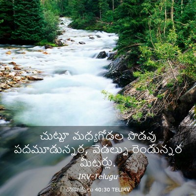 Picture 03 - యెహెజ్కేలు 40:30 TELIRV - చుట్టూ మధ్యగోడల - Bible Verse Picture