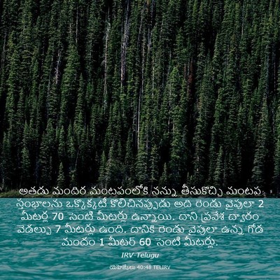 Picture 03 - యెహెజ్కేలు 40:48 TELIRV - అతడు మందిర - Bible Verse Picture