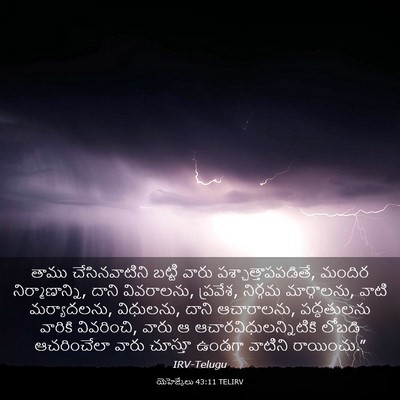 Picture 03 - యెహెజ్కేలు 43:11 TELIRV - తాము చేసినవాటిని - Bible Verse Picture