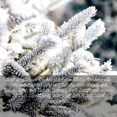 Picture 03 - యెహెజ్కేలు 43:13 TELIRV - మందిర ఆవరణం కొలతల - Bible Verse Picture