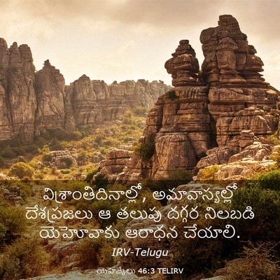 Picture 03 - యెహెజ్కేలు 46:3 TELIRV -  - Bible Verse Picture