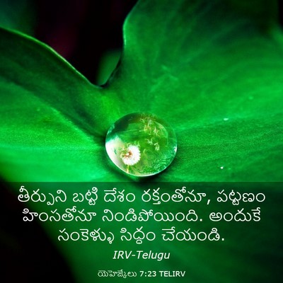 Picture 03 - యెహెజ్కేలు 7:23 TELIRV - తీర్పుని బట్టి - Bible Verse Picture