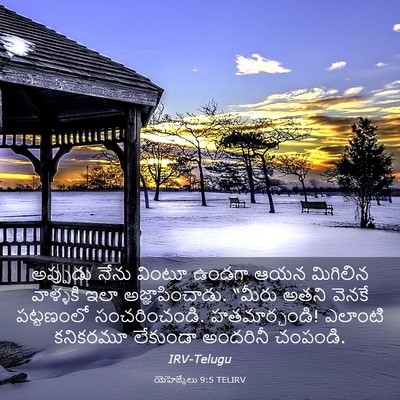Picture 03 - యెహెజ్కేలు 9:5 TELIRV - అప్పుడు నేను - Bible Verse Picture