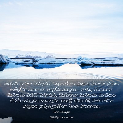 Picture 03 - యెహెజ్కేలు 9:9 TELIRV - ఆయన నాకిలా - Bible Verse Picture
