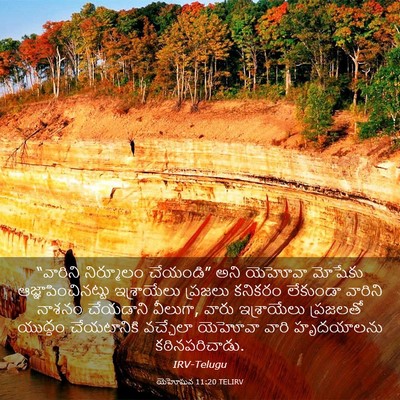 Picture 03 - యెహోషువ 11:20 TELIRV - “వారిని నిర్మూలం - Bible Verse Picture