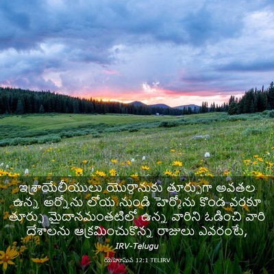 Picture 03 - యెహోషువ 12:1 TELIRV - ఇశ్రాయేలీయులు - Bible Verse Picture