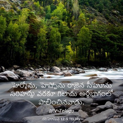 Picture 03 - యెహోషువ 12:5 TELIRV - హెర్మోను, - Bible Verse Picture