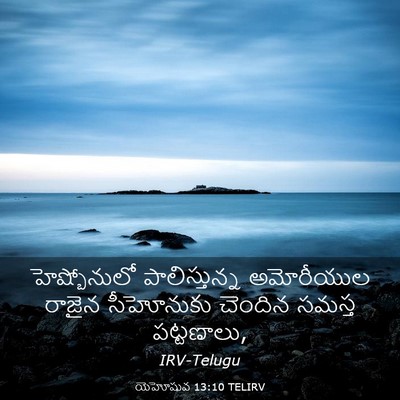 Picture 03 - యెహోషువ 13:10 TELIRV - హెష్బోనులో - Bible Verse Picture
