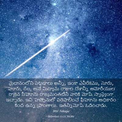 Picture 03 - యెహోషువ 13:21 TELIRV - మైదానంలోని - Bible Verse Picture