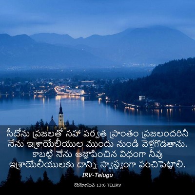 Picture 03 - యెహోషువ 13:6 TELIRV - సీదోను ప్రజలతో - Bible Verse Picture