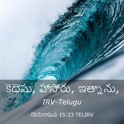 Picture 03 - యెహోషువ 15:23 TELIRV - కెదెషు, హాసోరు, - Bible Verse Picture