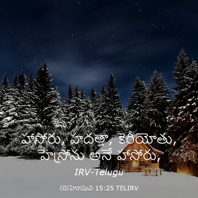Picture 03 - యెహోషువ 15:25 TELIRV - హాసోరు, హదత్తా, - Bible Verse Picture