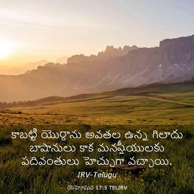 Picture 03 - యెహోషువ 17:5 TELIRV - కాబట్టి యొర్దాను - Bible Verse Picture