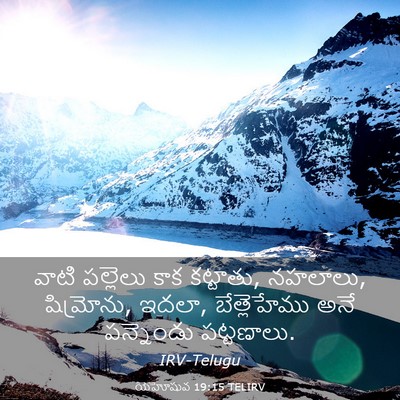 Picture 03 - యెహోషువ 19:15 TELIRV - వాటి పల్లెలు కాక - Bible Verse Picture