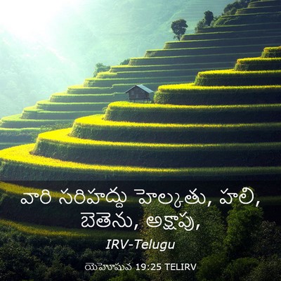 Picture 03 - యెహోషువ 19:25 TELIRV - వారి సరిహద్దు - Bible Verse Picture