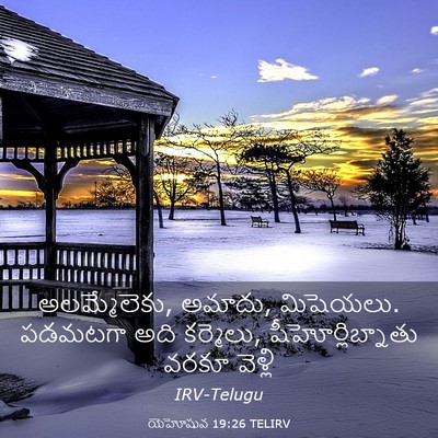 Picture 03 - యెహోషువ 19:26 TELIRV - అలమ్మేలెకు, అమాదు, - Bible Verse Picture
