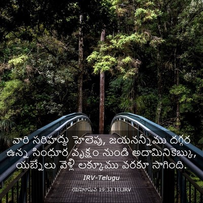 Picture 03 - యెహోషువ 19:33 TELIRV - వారి సరిహద్దు - Bible Verse Picture