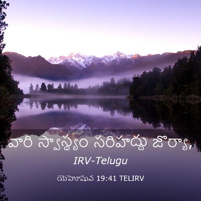 Picture 03 - యెహోషువ 19:41 TELIRV - వారి స్వాస్థ్యం - Bible Verse Picture