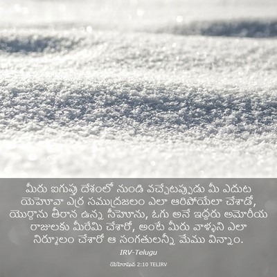 Picture 03 - యెహోషువ 2:10 TELIRV - మీరు ఐగుప్తు - Bible Verse Picture