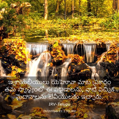 Picture 03 - యెహోషువ 21:3 TELIRV - ఇశ్రాయేలీయులు - Bible Verse Picture