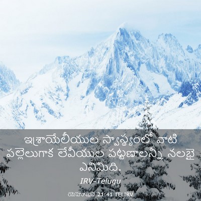 Picture 03 - యెహోషువ 21:41 TELIRV - ఇశ్రాయేలీయుల - Bible Verse Picture