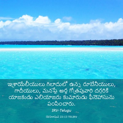 Picture 03 - యెహోషువ 22:13 TELIRV - ఇశ్రాయేలీయులు - Bible Verse Picture