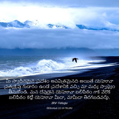 Picture 03 - యెహోషువ 22:19 TELIRV - మీ స్వాధీనమైన - Bible Verse Picture