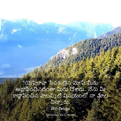 Picture 03 - యెహోషువ 22:2 TELIRV - “యెహోవా సేవకుడైన - Bible Verse Picture