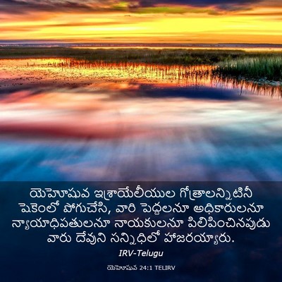 Picture 03 - యెహోషువ 24:1 TELIRV - యెహోషువ - Bible Verse Picture