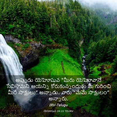 Picture 03 - యెహోషువ 24:22 TELIRV - అప్పుడు యెహోషువ - Bible Verse Picture