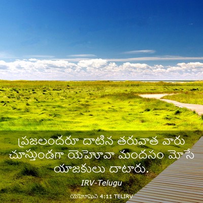 Picture 03 - యెహోషువ 4:11 TELIRV - ప్రజలందరూ దాటిన - Bible Verse Picture