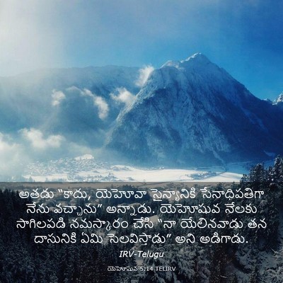 Picture 03 - యెహోషువ 5:14 TELIRV - అతడు “కాదు, యెహోవా - Bible Verse Picture