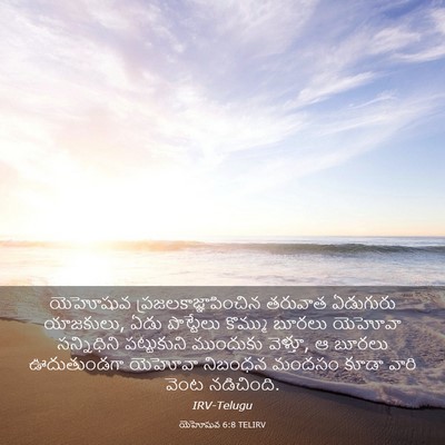 Picture 03 - యెహోషువ 6:8 TELIRV - యెహోషువ - Bible Verse Picture