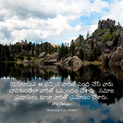 Picture 03 - యెహోషువ 9:15 TELIRV - యెహోషువ ఆ వచ్చిన - Bible Verse Picture