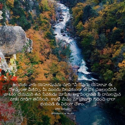 Picture 03 - యెహోషువ 9:24 TELIRV - అందుకు వారు - Bible Verse Picture