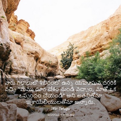 Picture 03 - యెహోషువ 9:6 TELIRV - వారు గిల్గాలులో - Bible Verse Picture