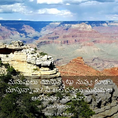 Picture 03 - యోబు 10:4 TELIRV - మనుషులు - Bible Verse Picture