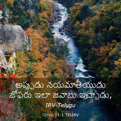 Picture 03 - యోబు 11:1 TELIRV - అప్పుడు - Bible Verse Picture